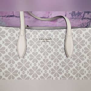 NWOT Kate Spade Flower Coated Canvas Zeezee Large Work Tote
